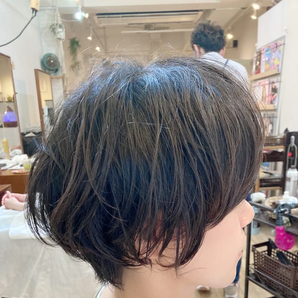 ショート×ニュアンスパーマ