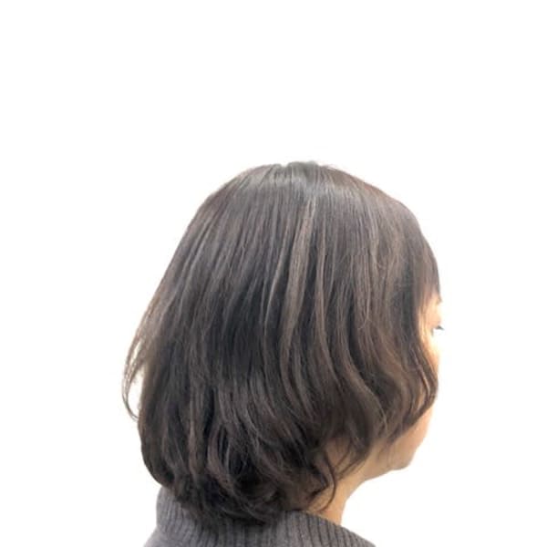 暖色系/艶カラー/小顔/レイヤー/ミディアム/30代40代