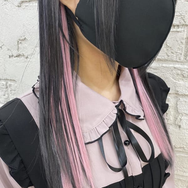 ポイントエクステピンクインナーカラー7033