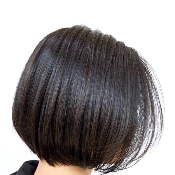 30代40代50代/黒髪/前下がり/小顔/ショートボブ/