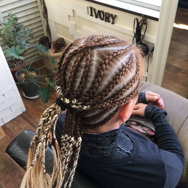 オススメ順 ストリート 編み込みの髪型 ヘアスタイル 楽天ビューティ