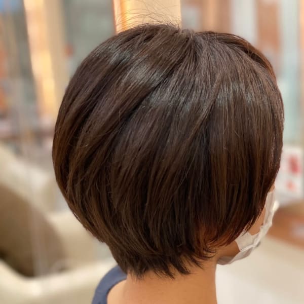 誰にでも似合わせられる!ナチュラルショートボブ