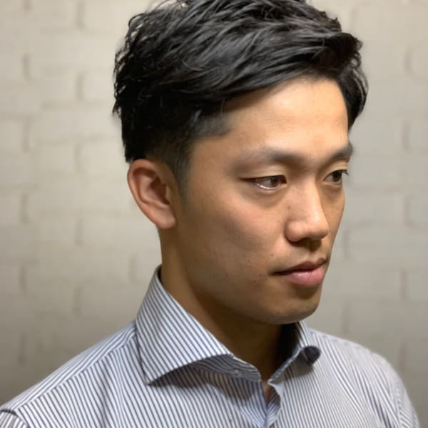 大人ツーブロック