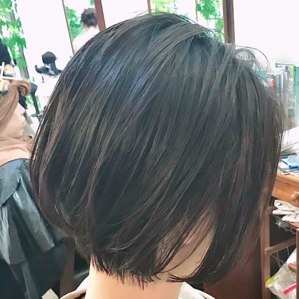 長めショートボブ☆束感