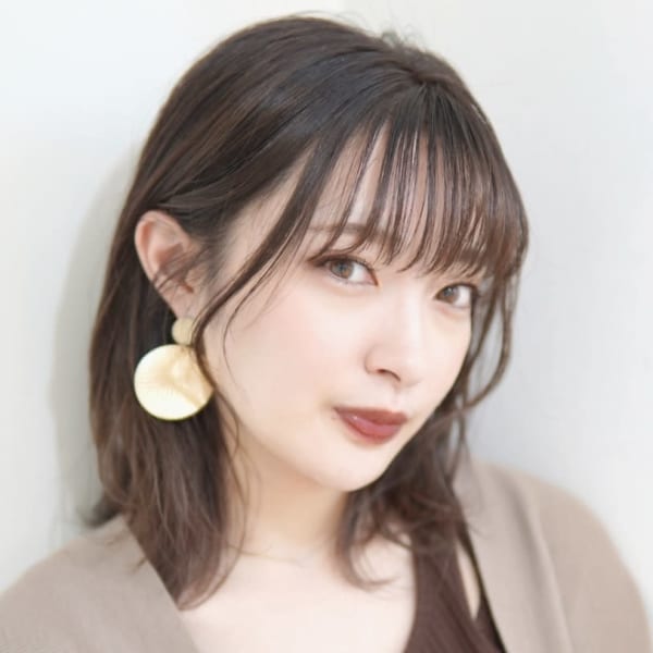 ＊20代30代40代大人の耳かけ無造作フリンジミディ＊