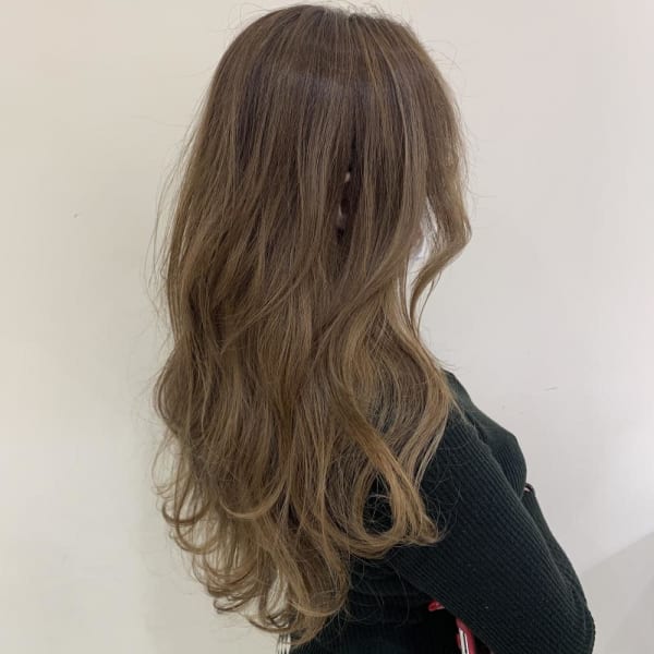 【白髪ぼかし×シナモンベージュ】