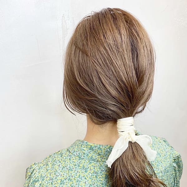 ミルクティーベージュ × ゆるアレンジ