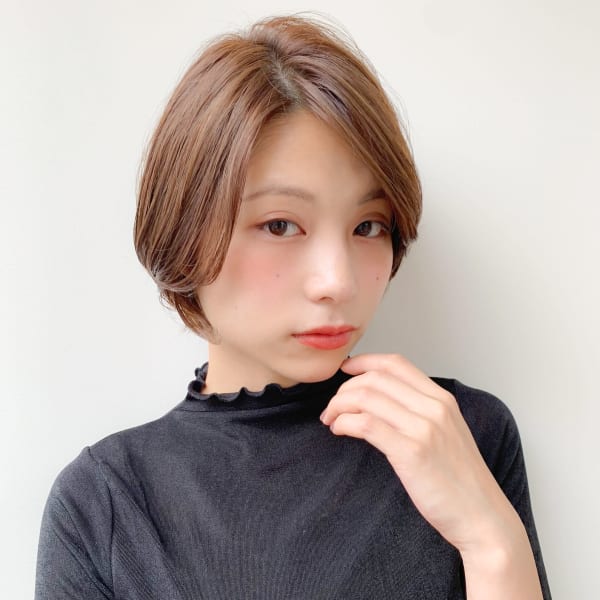 長めバングのひし形ショート【Eleanor 江波戸博章】