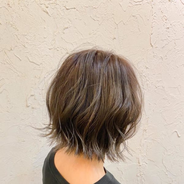 【flor 戸塚】*シフォンボブ+オリーブベージュ*