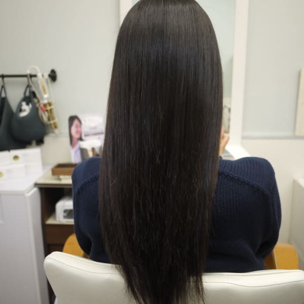 オススメ順 50代 ストレートパーマ ストレート ロングの髪型 ヘアスタイル 楽天ビューティ