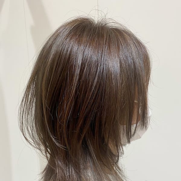 ウルフカット ハイライト