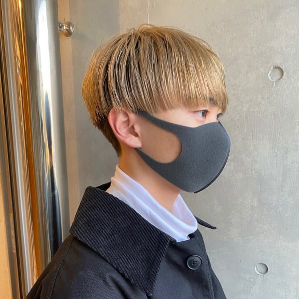 韓流マッシュ ツーブロ刈り上げ