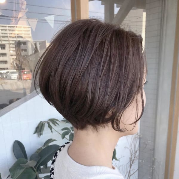 大人ナチュラルショートボブ