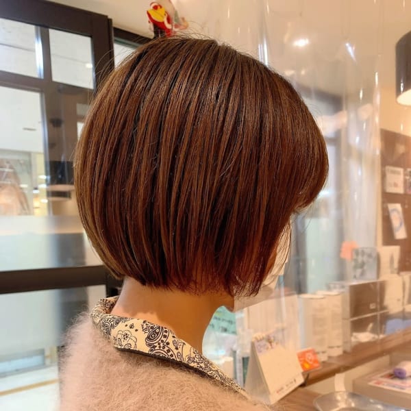 ミニボブ×ニュアンスアッシュ|ビューティ堀出 高槻阪急スクエア店