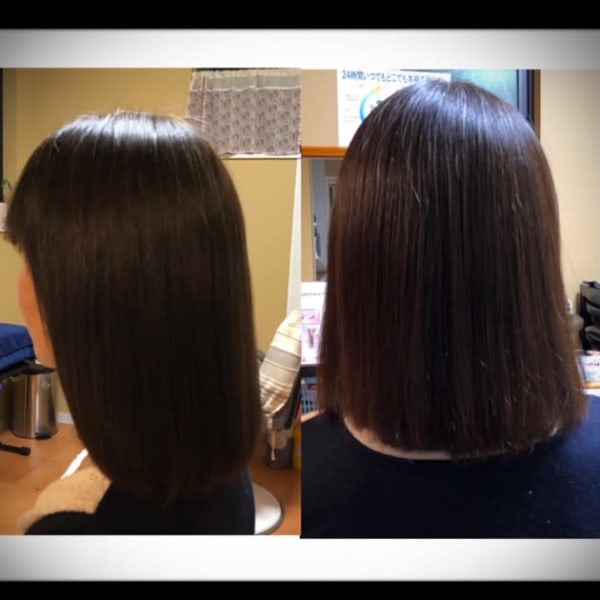 縮毛矯正でナチュラルスタイルに。|hair salon la sincerite