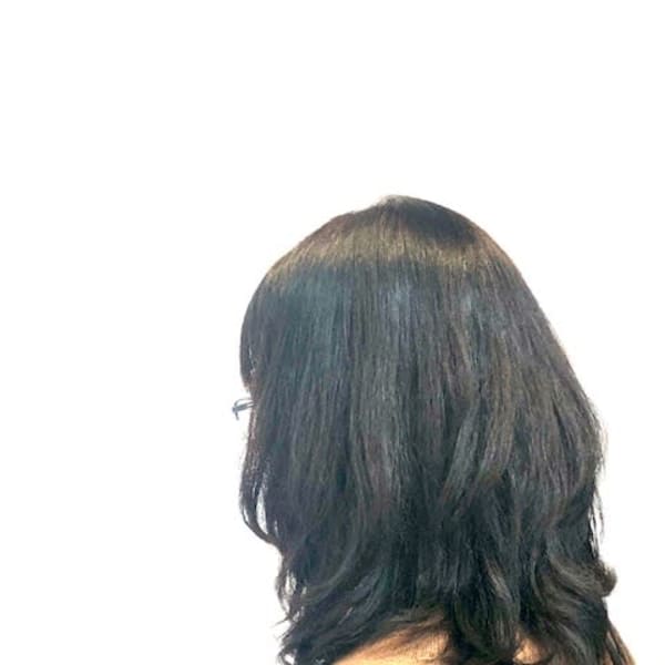 無造作パーマ/デジタルパーマ/くびれ/ダークカラー/白髪染め