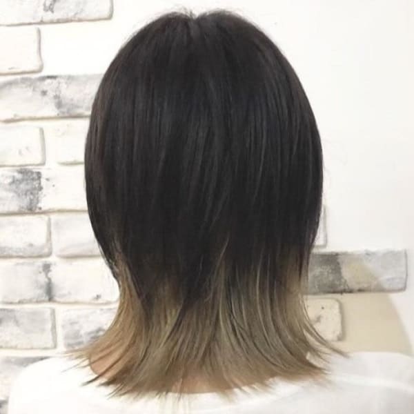 【松戸 Alpha】インナーカラー×ミディウルフ