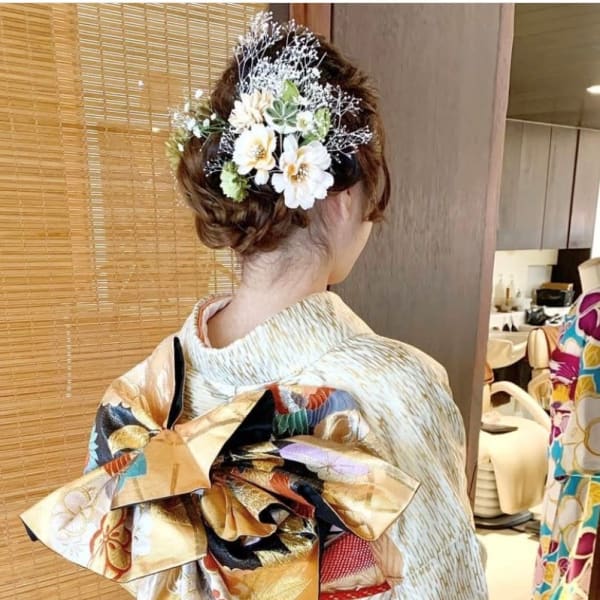 2021成人式メイク、セット、着付け