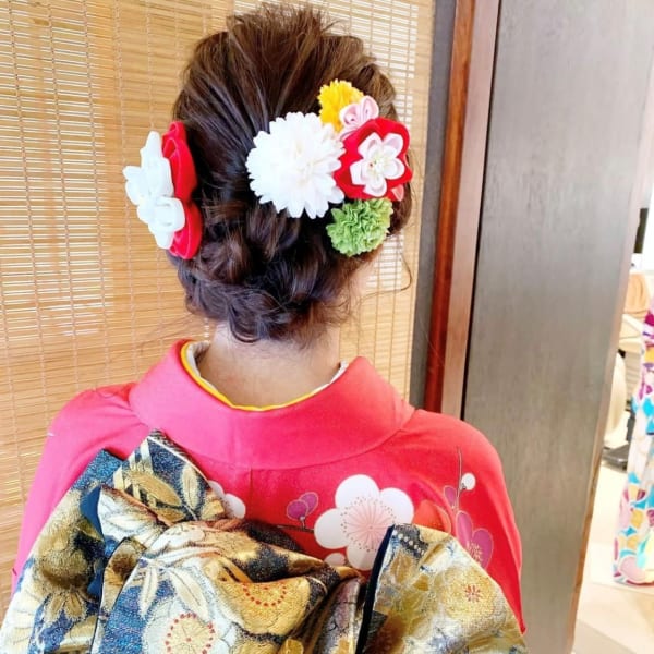 オススメ順 和服 着物 編み込み ロングの髪型 ヘアスタイル 楽天ビューティ