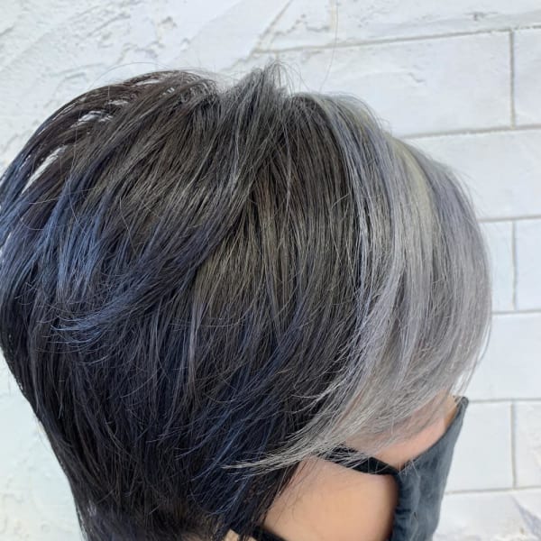 バングカラー　シルバー