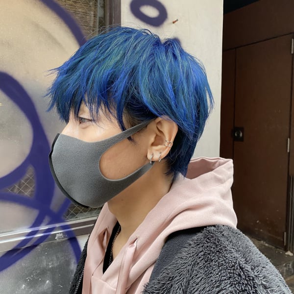 メンズレイヤーウルフ×ハイトーンブルー