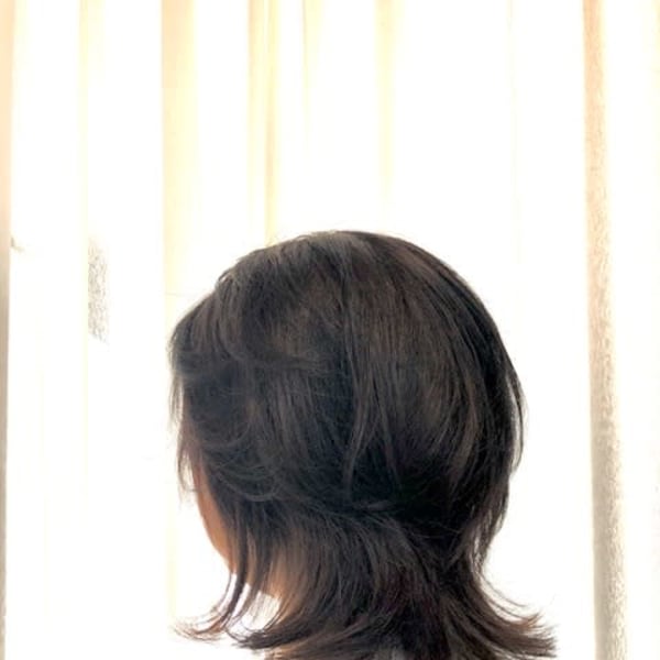 ダークアッシュ/外ハネ/くびれヘア/ウルフ/40代50代