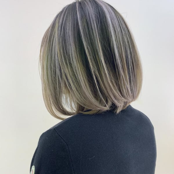 ハイライト×アッシュベージュ