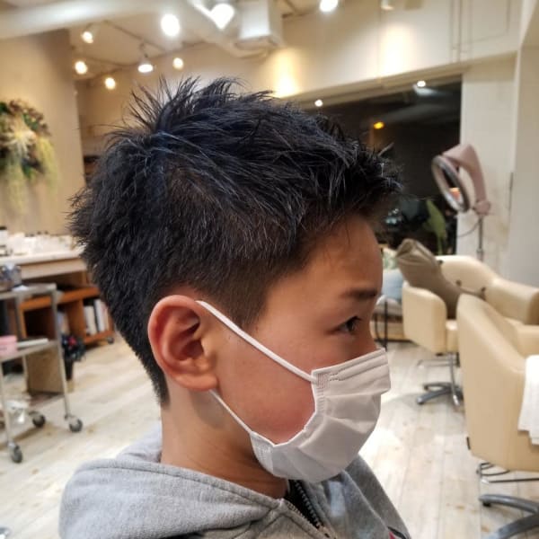 子供カット　ベリーショート