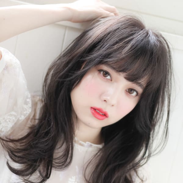 大人かわいい ゆるやわらかロング