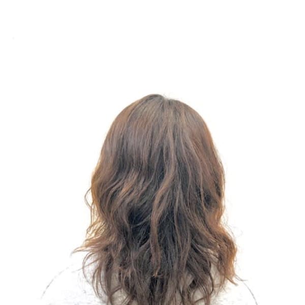 ロングウルフパーマ/デジタルパーマ/無造作/ロングレイヤ-