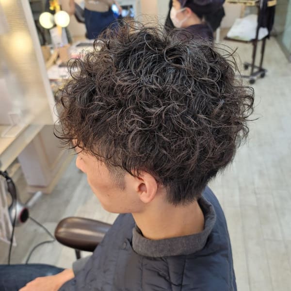 強めデザインパーマ