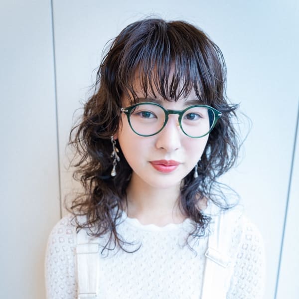 《中目黒サロンe's》くるっと可愛いウルフロング【古里】