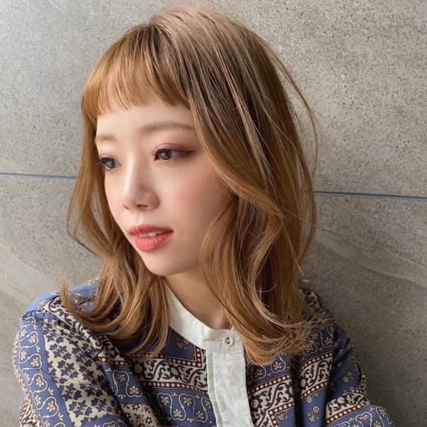 オン眉ミディ|半個室型美容室 Sourire 高城店