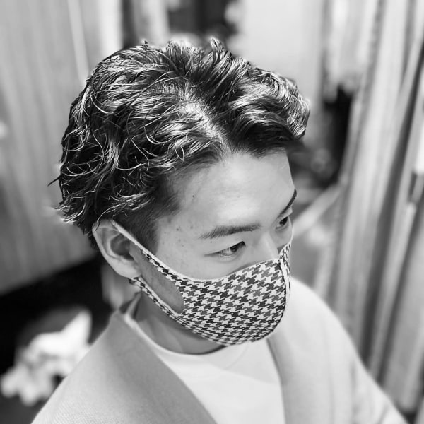 スパイラルパーマ/理容室/メンズ/銀座口店