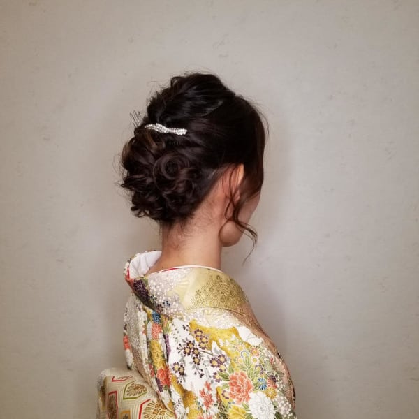 【Luccica】訪問着の着付け+ヘアセット
