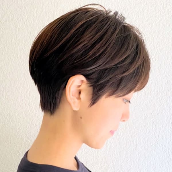 20代30代40代耳掛け丸みくびれマッシュショート 吉祥寺