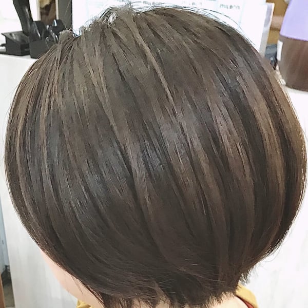 縮毛矯正のショートボブ☆丸み