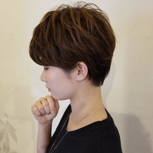 【Luccica】ショートマッシュ×アッシュベージュ