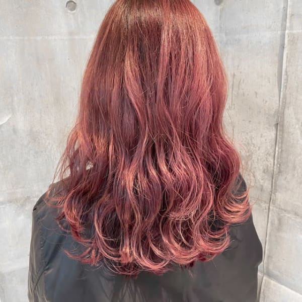 ブリーチありピンクカラー【増島七海】