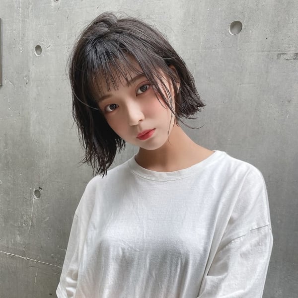 前下がりボブ 大人かわいい ラフヘア 中野貴文fizelle