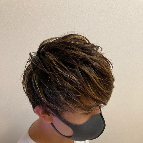 メッシュ×マッシュスタイル