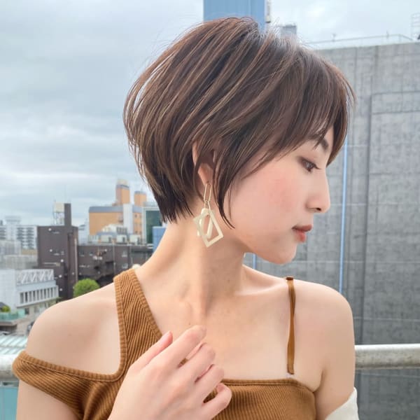 【横顔、首、デコルテが綺麗】30代40代50代ショート吉城勇