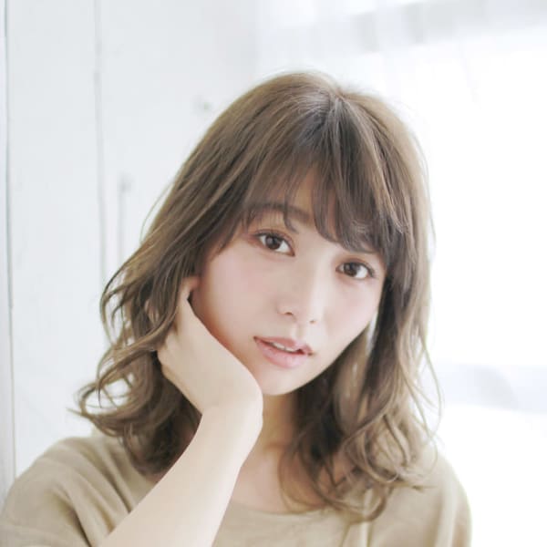 ゆるふわレイヤー小顔バング【髪質改善・個室サロン】|流山おおたかの森美容室GardenTerracesalon 個室美容室 髪質改善 NEW OPEN