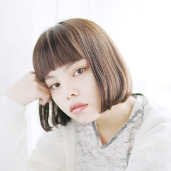 個性がかわいい重めワンレンボブ【髪質改善・個室サロン】|流山おおたかの森美容室GardenTerracesalon 個室美容室 髪質改善 NEW OPEN