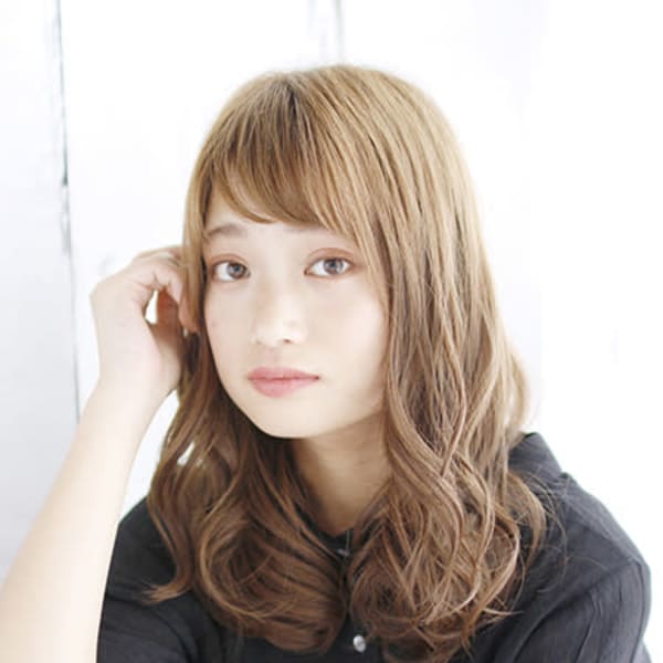 カジュアルバングAラインウェーブ【髪質改善・個室サロン】|流山おおたかの森美容室GardenTerracesalon 個室美容室 髪質改善 NEW OPEN