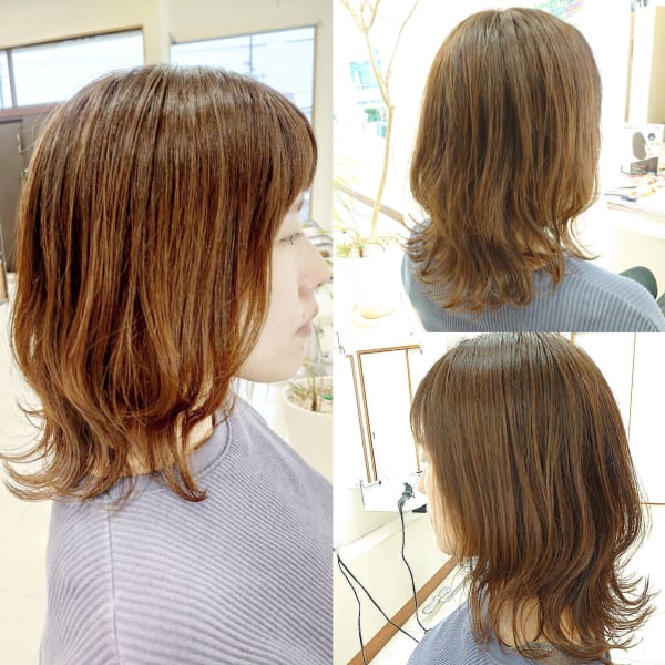 セミロングヘア