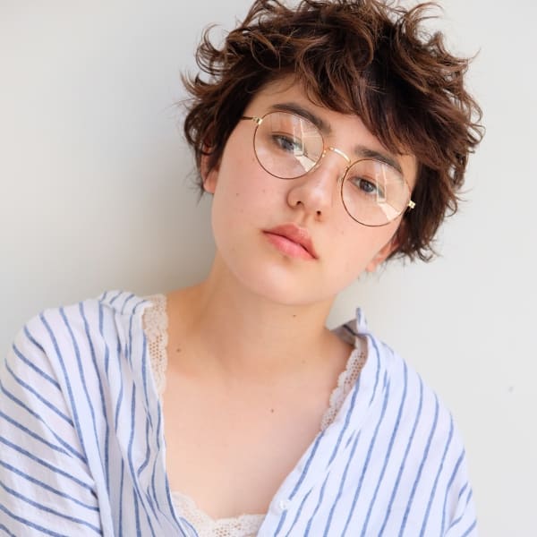 【ささきまさき】毛先パーマ+マッシュベリーショート