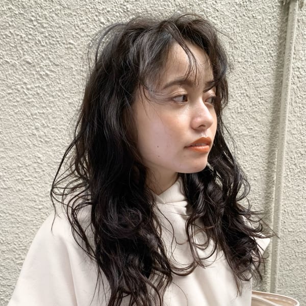 ロング×ラフカールウェーブ|a Gland 梅田本店