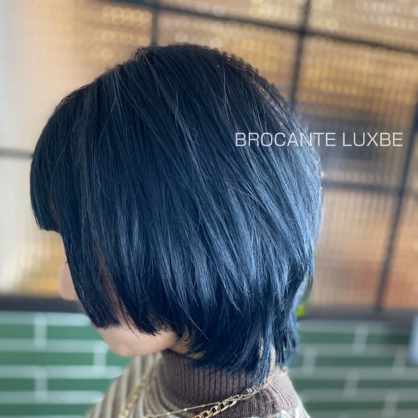 ブルーブラック 青 ブルー 黒髪 ミニウルフ ネオウルフ