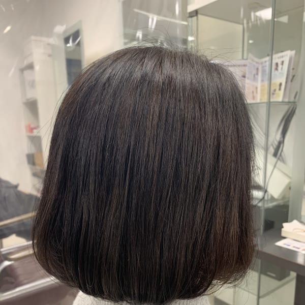 乾かしただけで内に入るボブ！